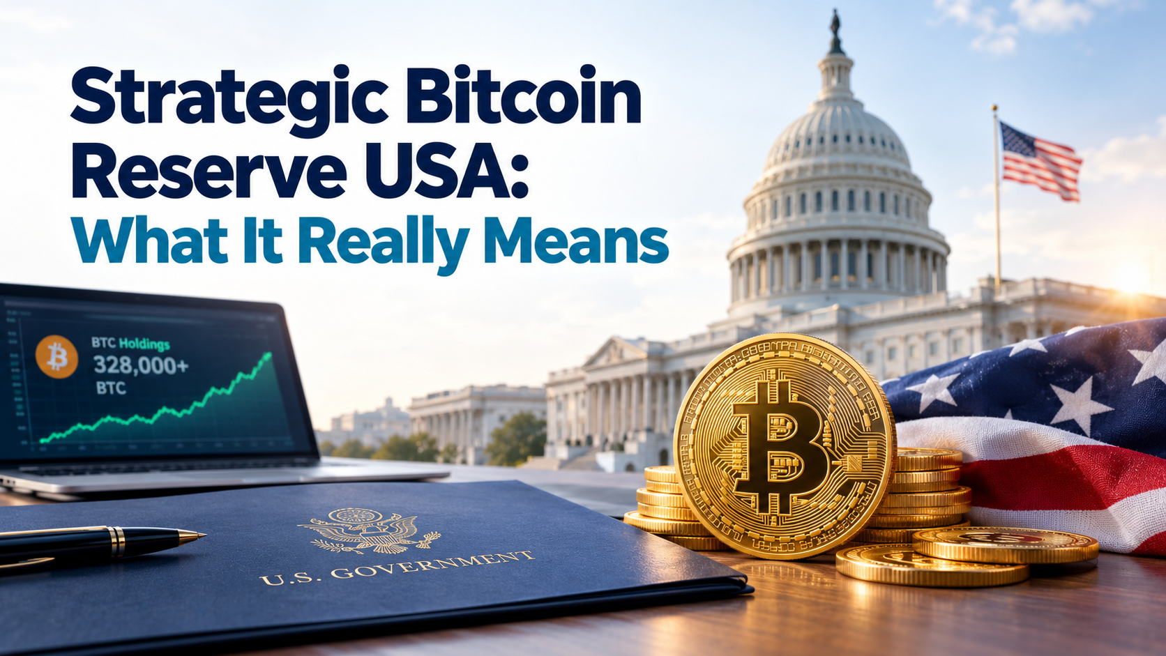 Strategic Bitcoin Reserve explained, showing Bitcoin as a U.S. government reserve asset.